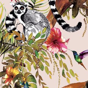 Holden Décor Statement Masoala Multicolour Lemur Smooth Wallpaper Sample