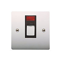 Holder 20A Chrome effect Single Switch