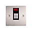 Holder 32A Stainless steel effect Single Switch
