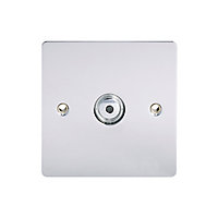 Holder Chrome effect Single 1 way Dimmer switch