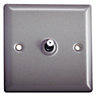 Holder Grey 10A 2 way 1 gang Raised Toggle Switch