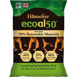 Homefire Ecoal Smokeless Solid fuel briquettes, 10kg
