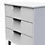 Hong Kong Ready assembled Matt grey 3 Drawer Chest of drawers (H)740mm (W)575mm (D)395mm
