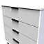 Hong Kong Ready assembled Matt grey 4 Drawer Chest of drawers (H)885mm (W)765mm (D)415mm