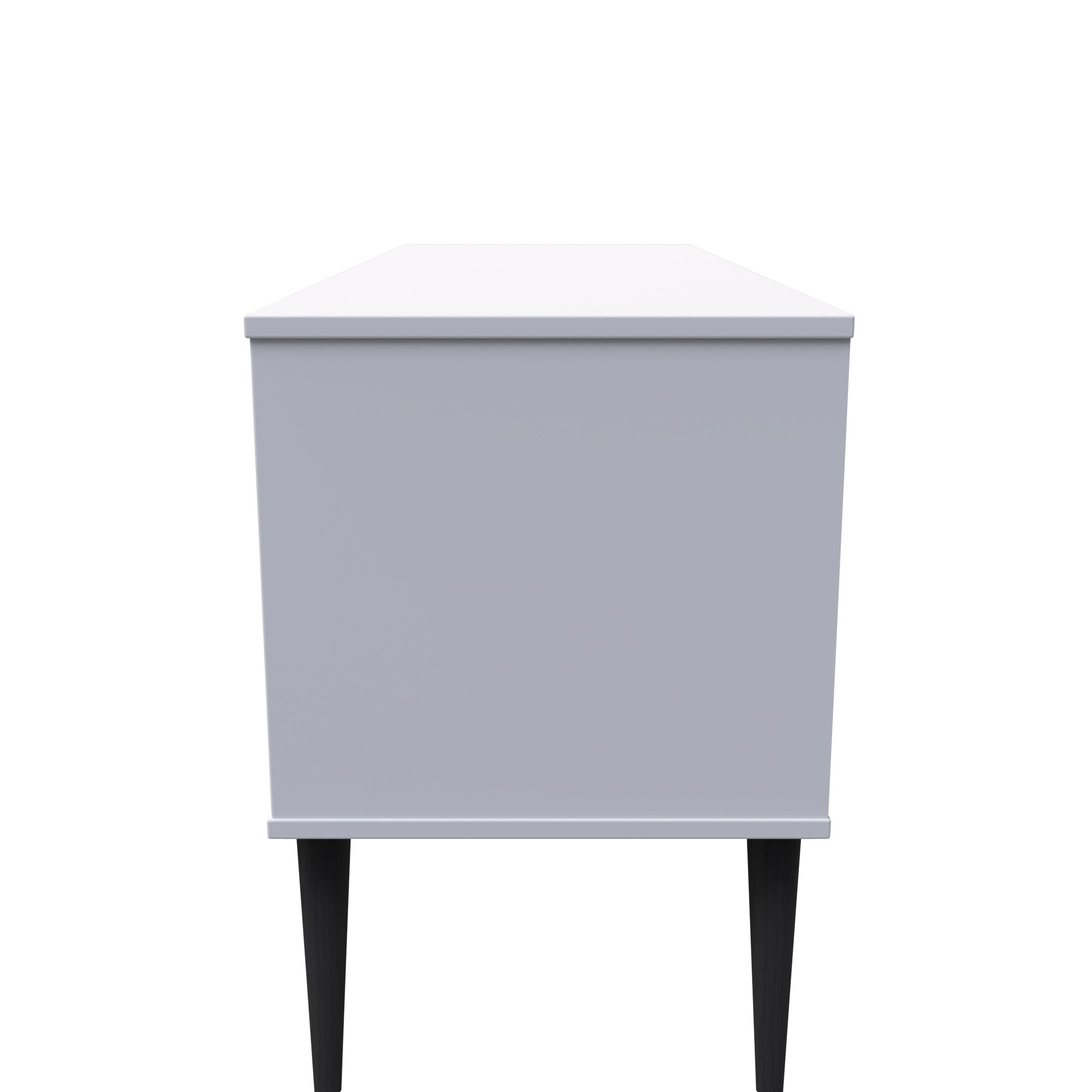 Hong Kong Ready assembled Matt grey 4 Drawer Wide Chest (H)505mm (W)1120mm (D)415mm