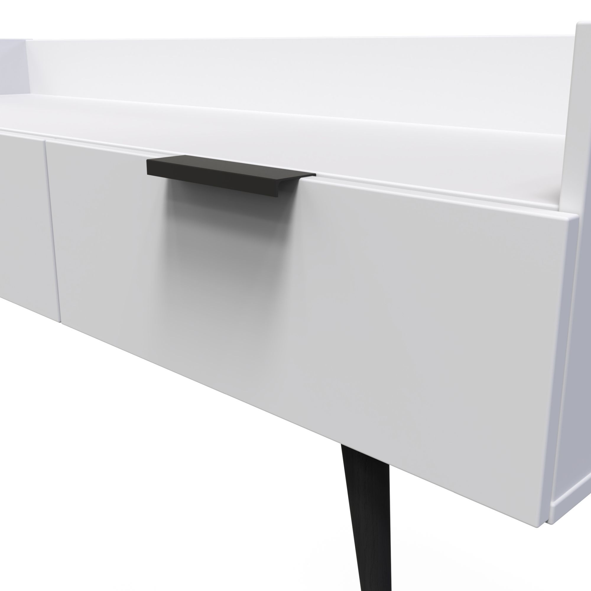 Hong Kong Ready assembled Matt grey Media unit with 2 drawers, (H)128cm x (W)51.5cm x (D)39.5cm