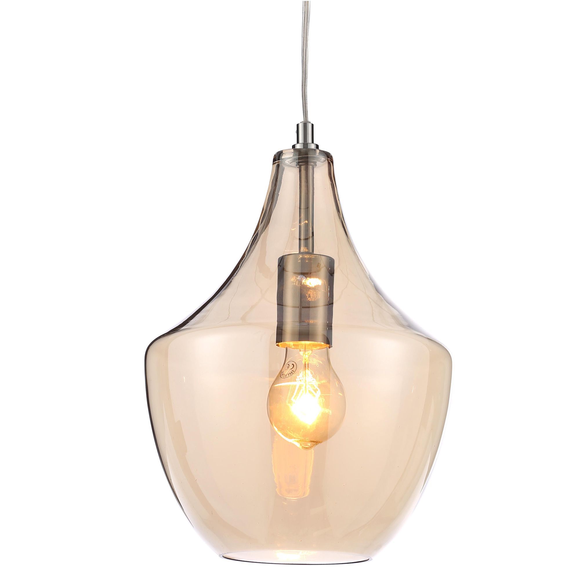 Honor Pendant Antique brass effect Ceiling light
