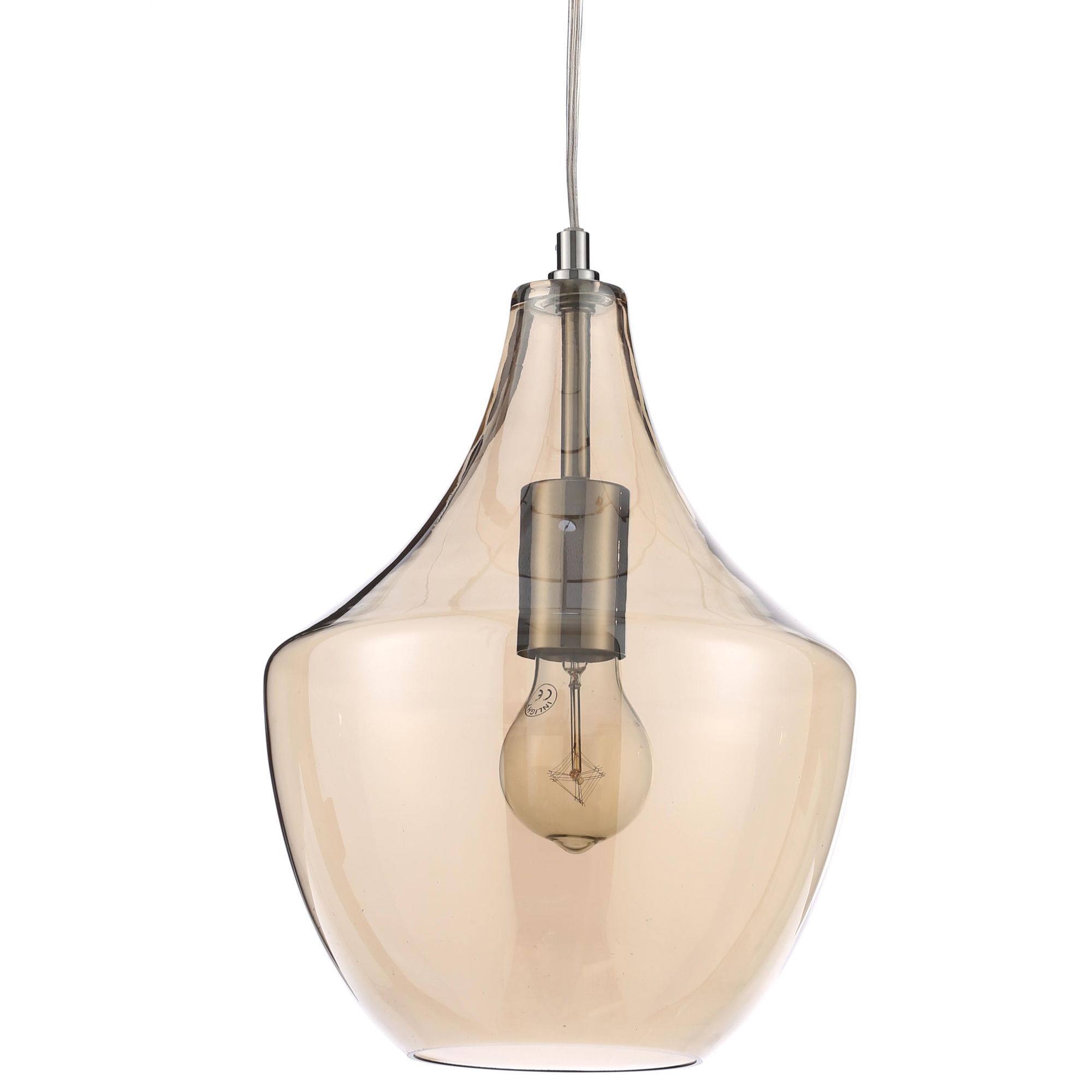 Honor Pendant Antique brass effect Ceiling light