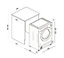 Hoover HBD 585D1AE/1-80 8kg/5kg Built-in Condenser Washer dryer - White