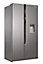 Hoover HHSWD918F1XK 70:30 American style Freestanding Frost free Fridge freezer - Silver effect