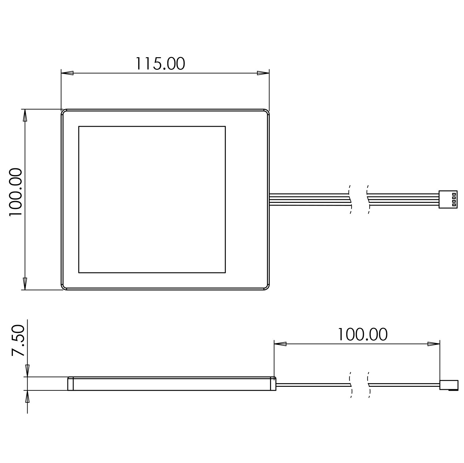 Horizon Pro Stainless steel effect Mains-powered LED Variable white Under cabinet light IP20 (L)115mm (W)100mm, Pack of 3
