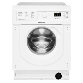 Hotpoint BIWDHG75148UKN_WH 7kg/5kg Built-in Condenser Washer dryer - White