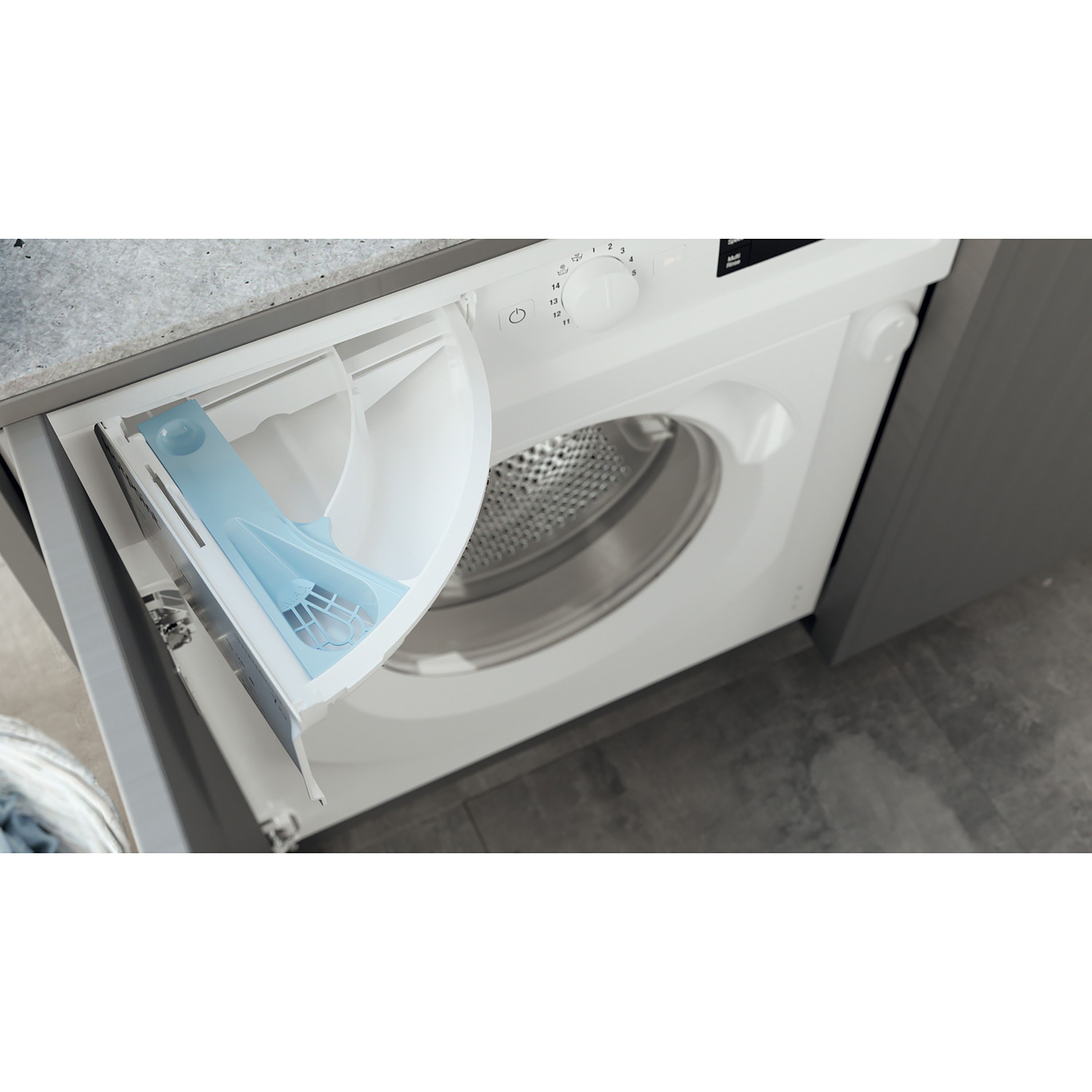 Hotpoint BIWMHG71483UKN_WH 7kg Built-in 1400rpm Washing machine - White
