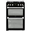 Hotpoint HDM67G0C2CB/UK 60cm Double Gas Cooker with Gas Hob - Black