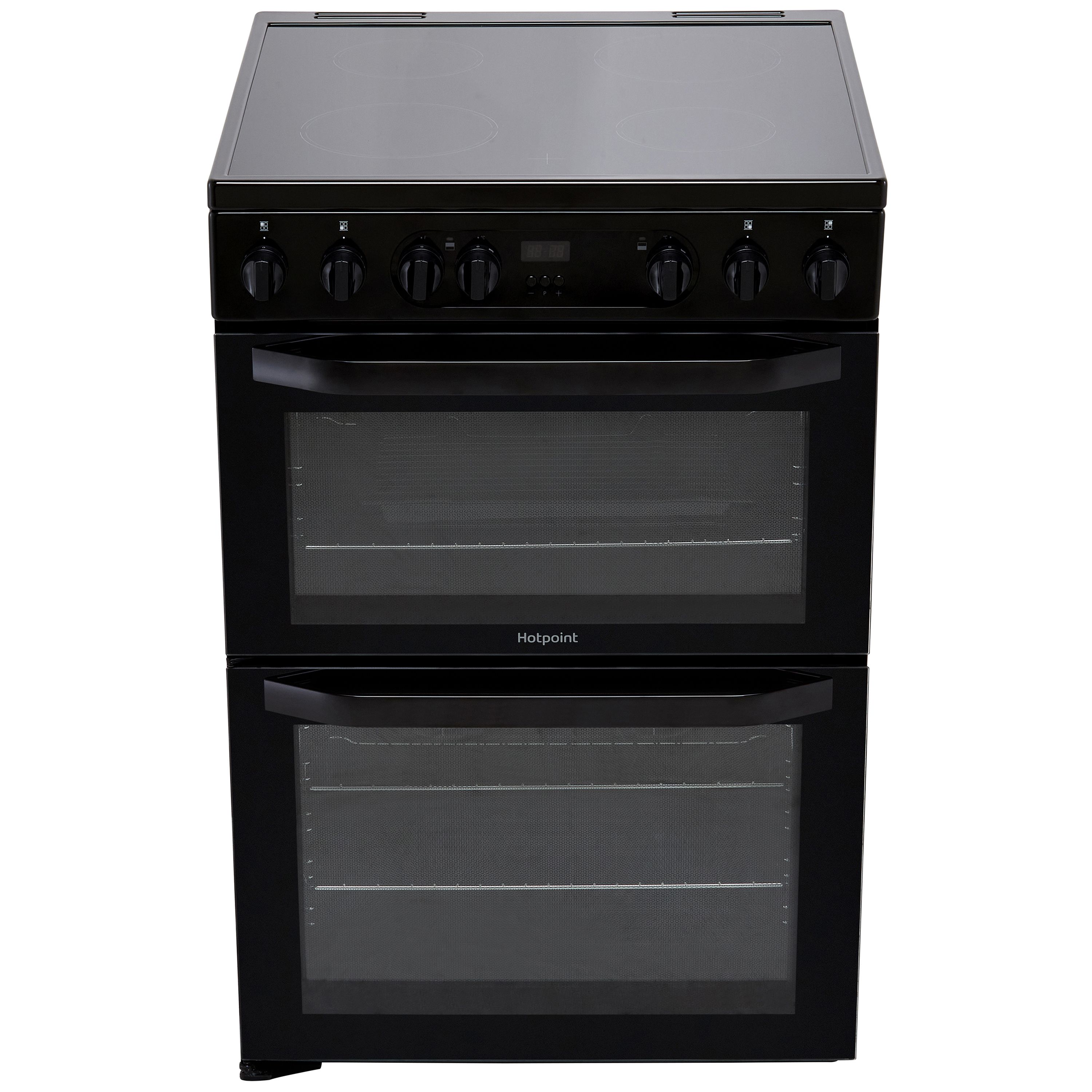 Hotpoint HDM67V9CMB UK 60cm Double Electric Cooker with Ceramic