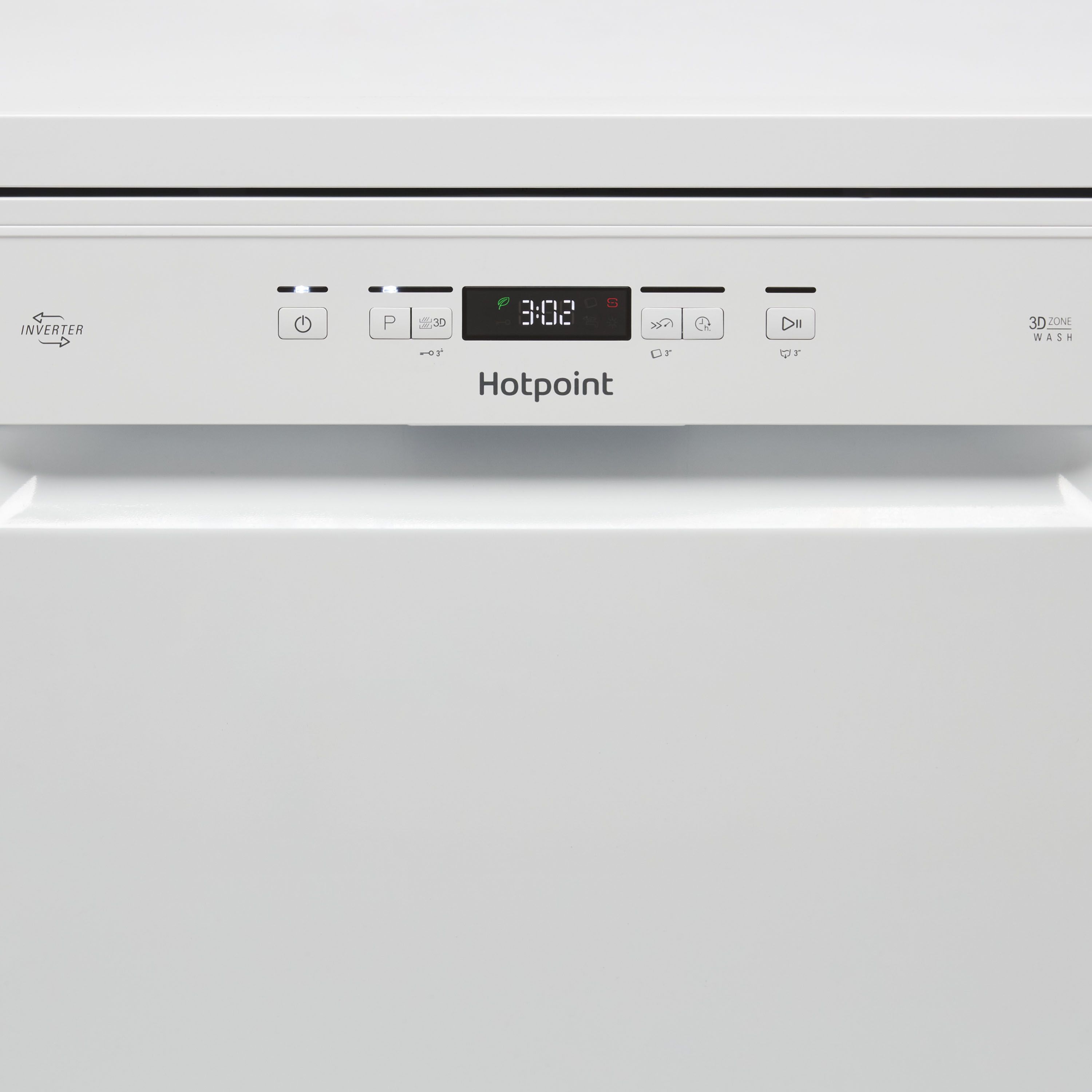 Hotpoint HFC3C26WCUK Freestanding Full size Dishwasher - White