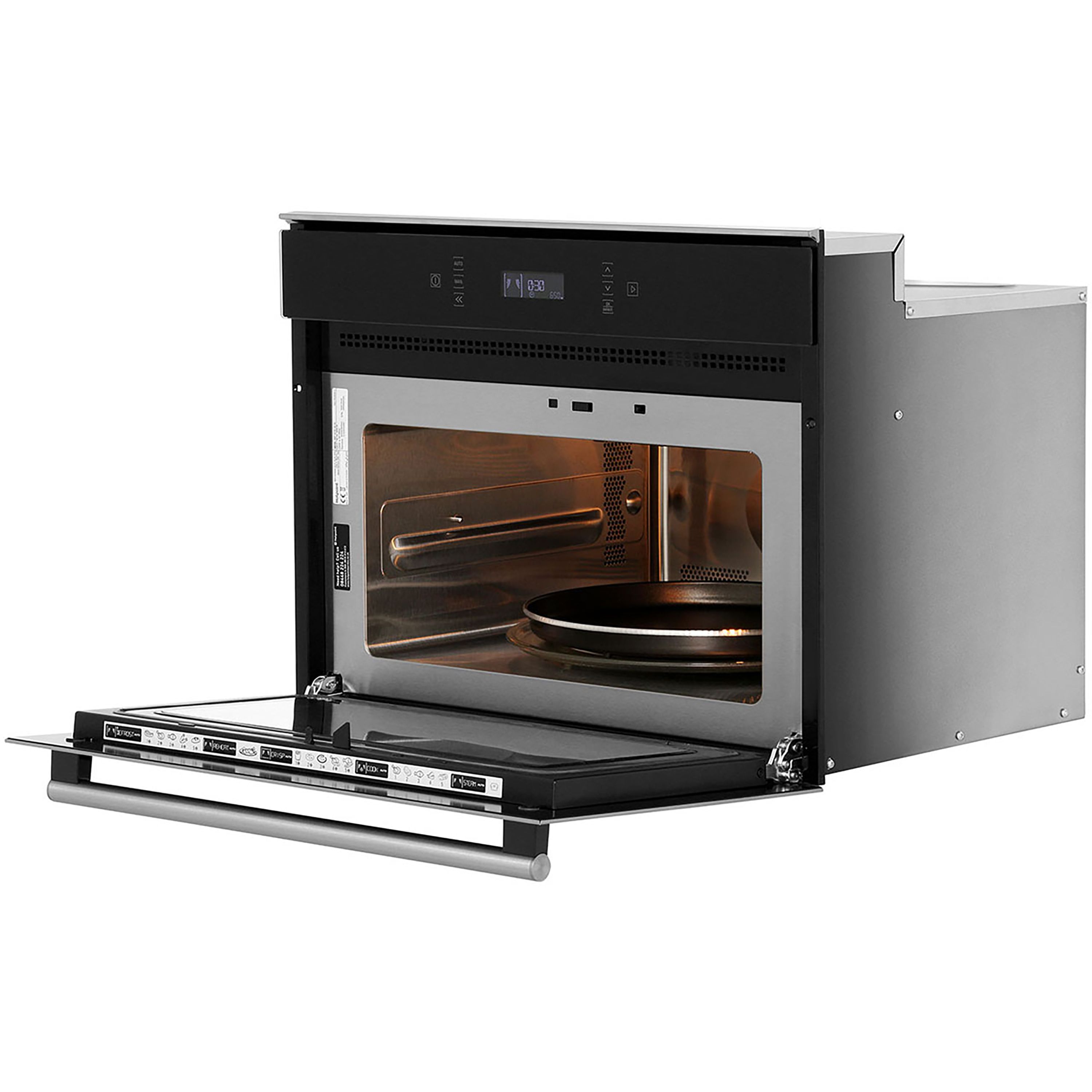 Hotpoint MP676IXH Built-in Single Oven with microwave - Stainless steel