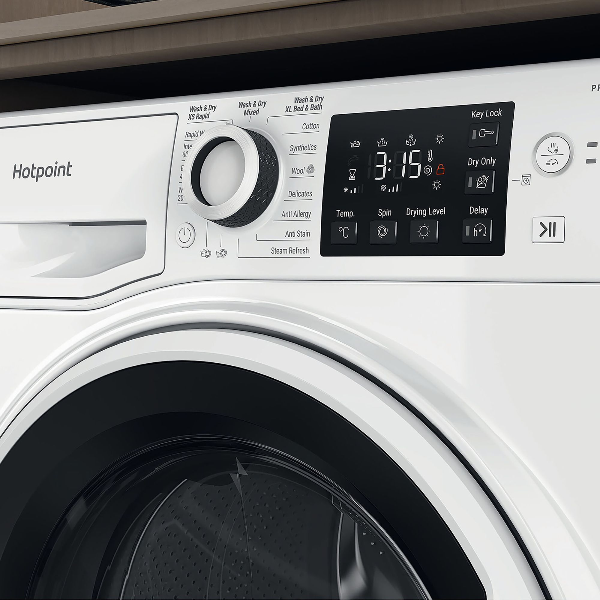 Hotpoint NDB8635WUK_WH 8kg/6kg Freestanding Condenser Washer dryer - White