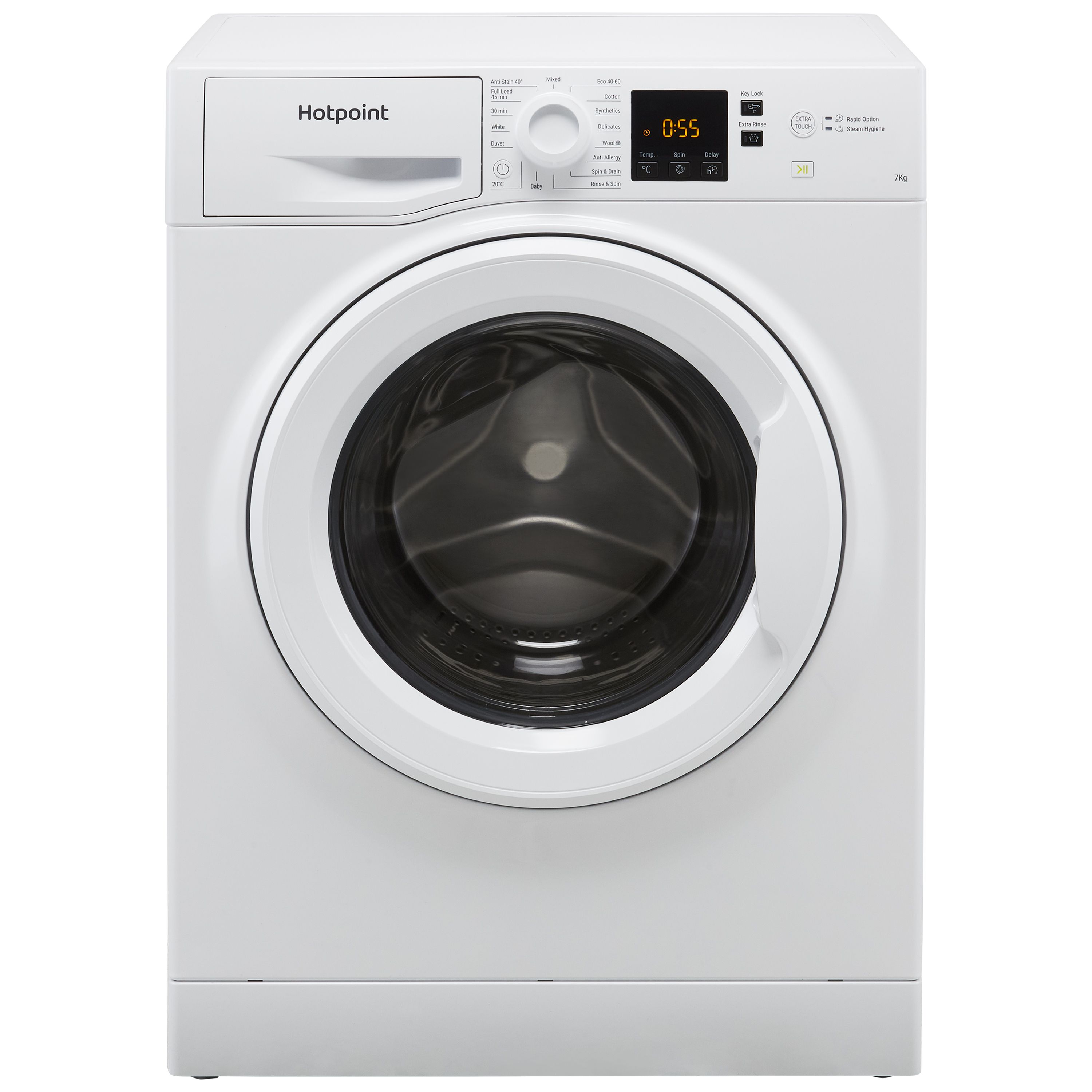 Hotpoint NSWM743UWUKN_WH 7kg Freestanding 1400rpm Washing machine ...