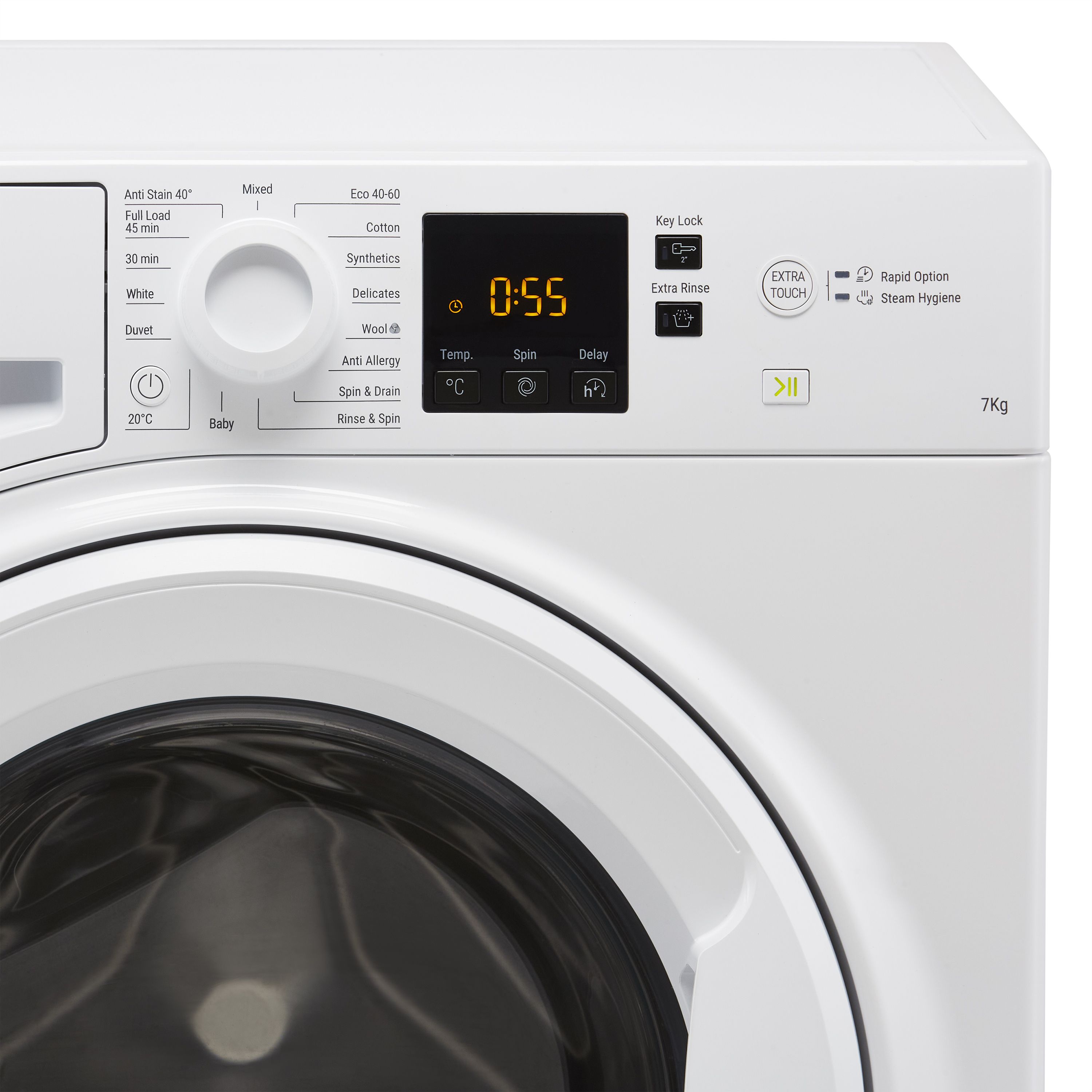 Hotpoint NSWM743UWUKN_WH 7kg Freestanding 1400rpm Washing machine - White