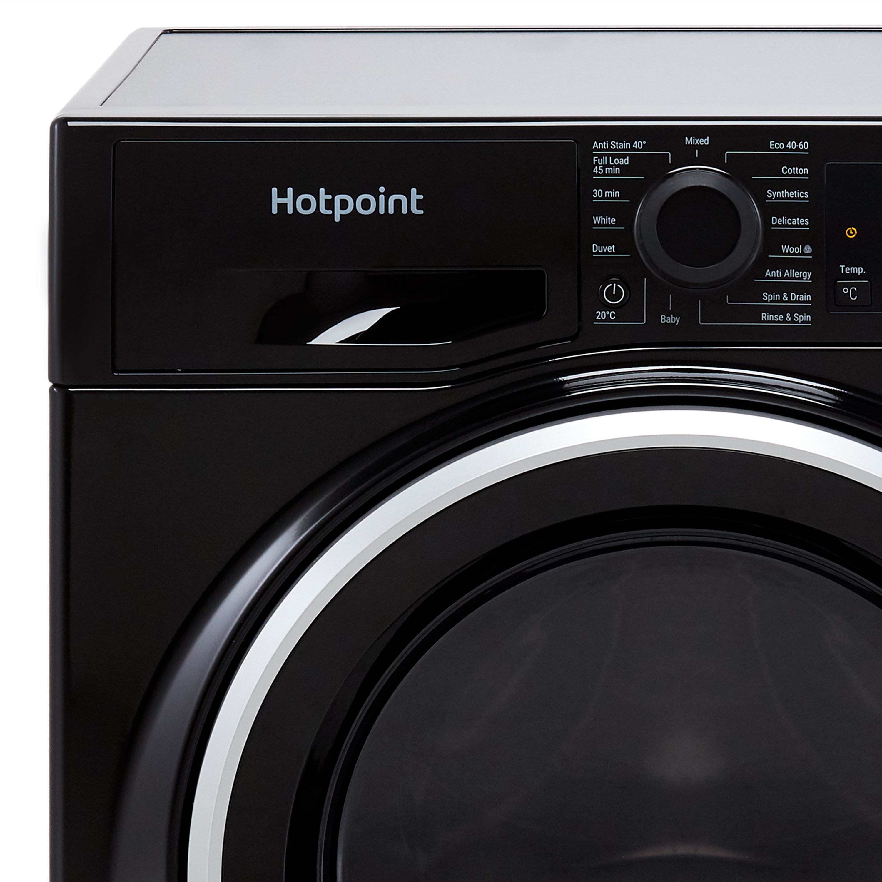 Hotpoint NSWM944CBSUKN_BK 9kg Freestanding 1400rpm Washing machine - Black