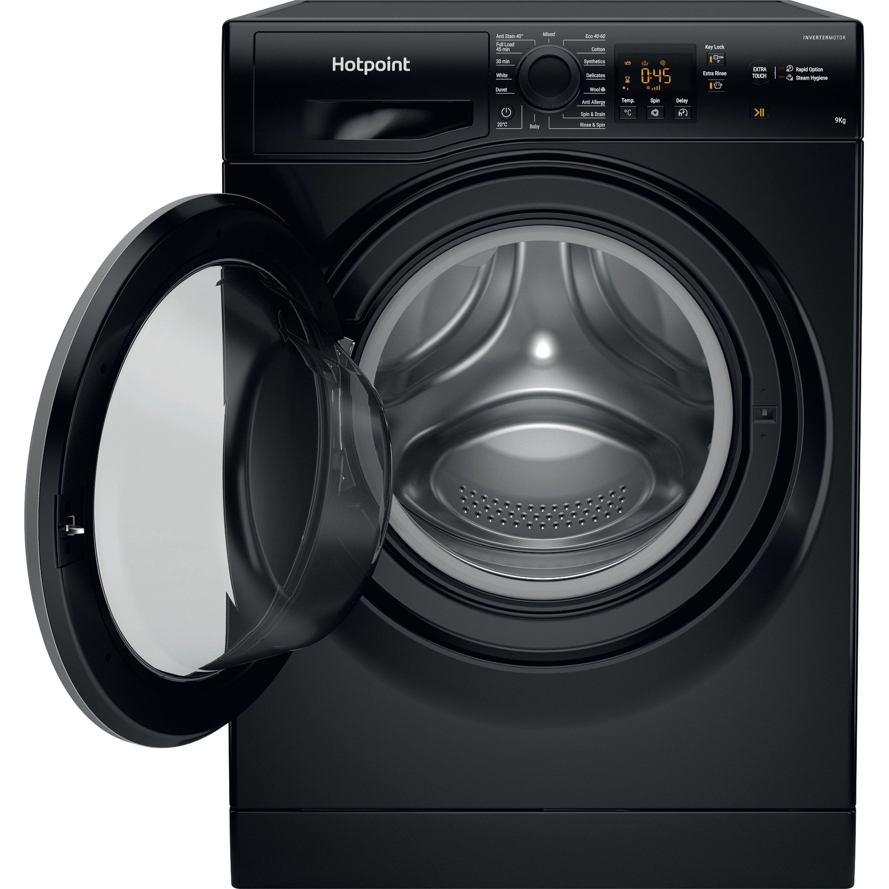 Hotpoint NSWM965CBSUKN_BK 9kg Freestanding 1600rpm Washing machine - Black