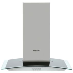 Hotpoint PHGC6.4FLMX Metal Chimney Cooker hood (W)60cm - Stainless Steel