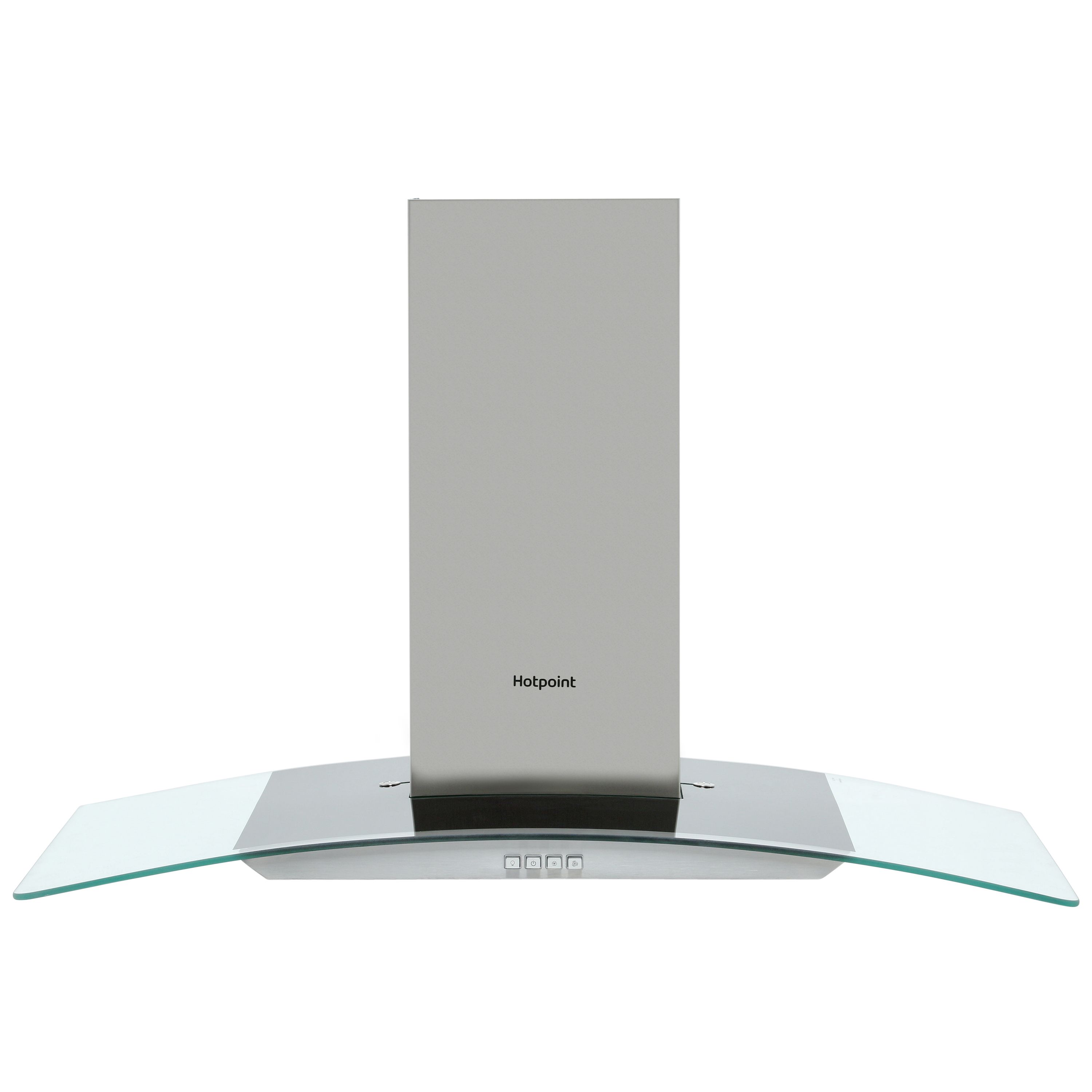 Hotpoint PHGC9.4FLMX_SS Metal & plastic Chimney Cooker hood (W)90cm - Stainless steel