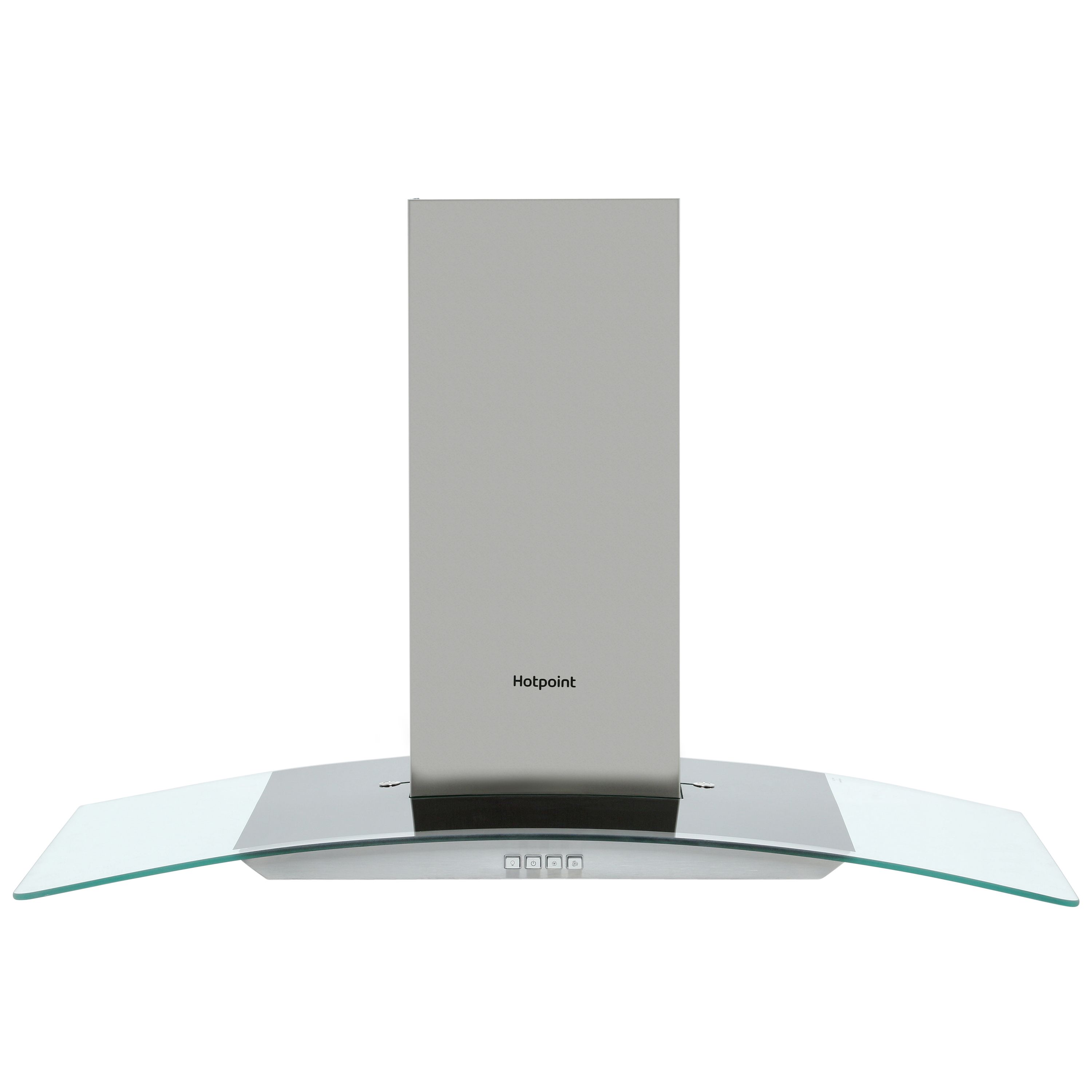 Hotpoint PHGC9.4FLMX_SS Metal & plastic Chimney Cooker hood (W)90cm ...