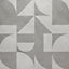 House of Mosaics Radius Grey Matt Geometric Stone effect Porcelain Outdoor Floor Tile, Pack of 2, (L)600mm (W)600mm