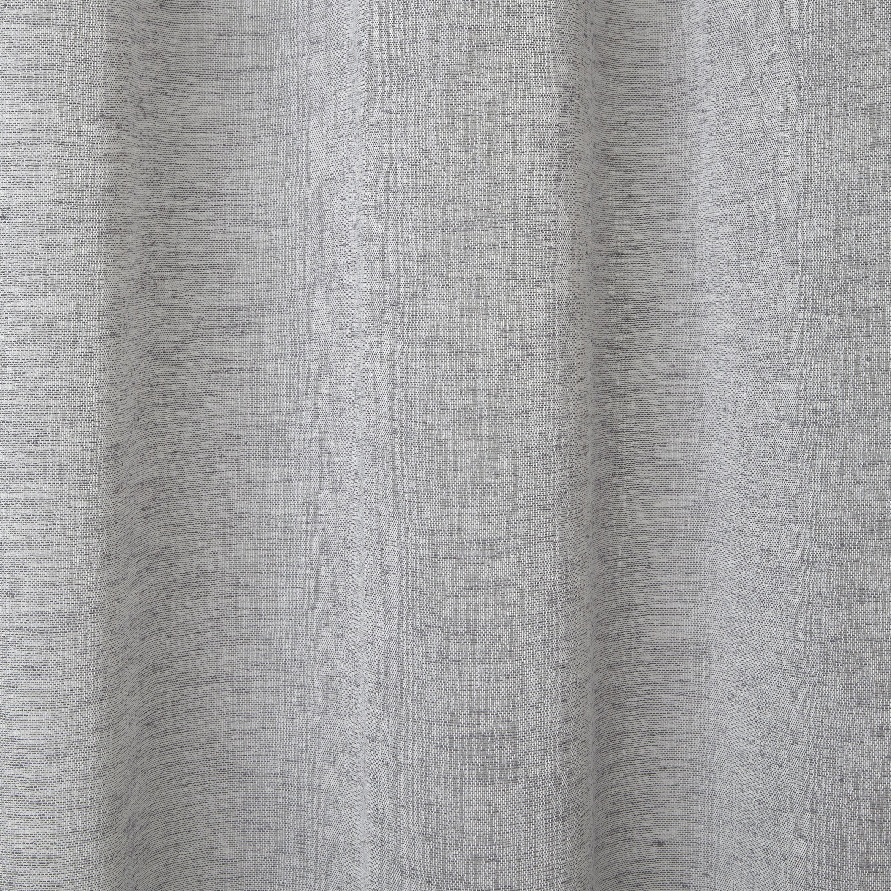 Howley Grey Plain Unlined Eyelet Voile curtain (W)140cm (L)260cm, Single