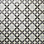 Hydrolic Black & white Matt Circle Porcelain Wall & floor Tile, Pack of 25, (L)200mm (W)200mm