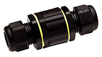 Hylec Tee tube Black 32A In-line cable joint