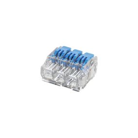 Ideal Industries Blue 32A 3 port Lever connector - 4.00mm², Pack of 30