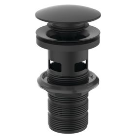 Ideal Standard Brass Black Drop click Basin plug 1¼"