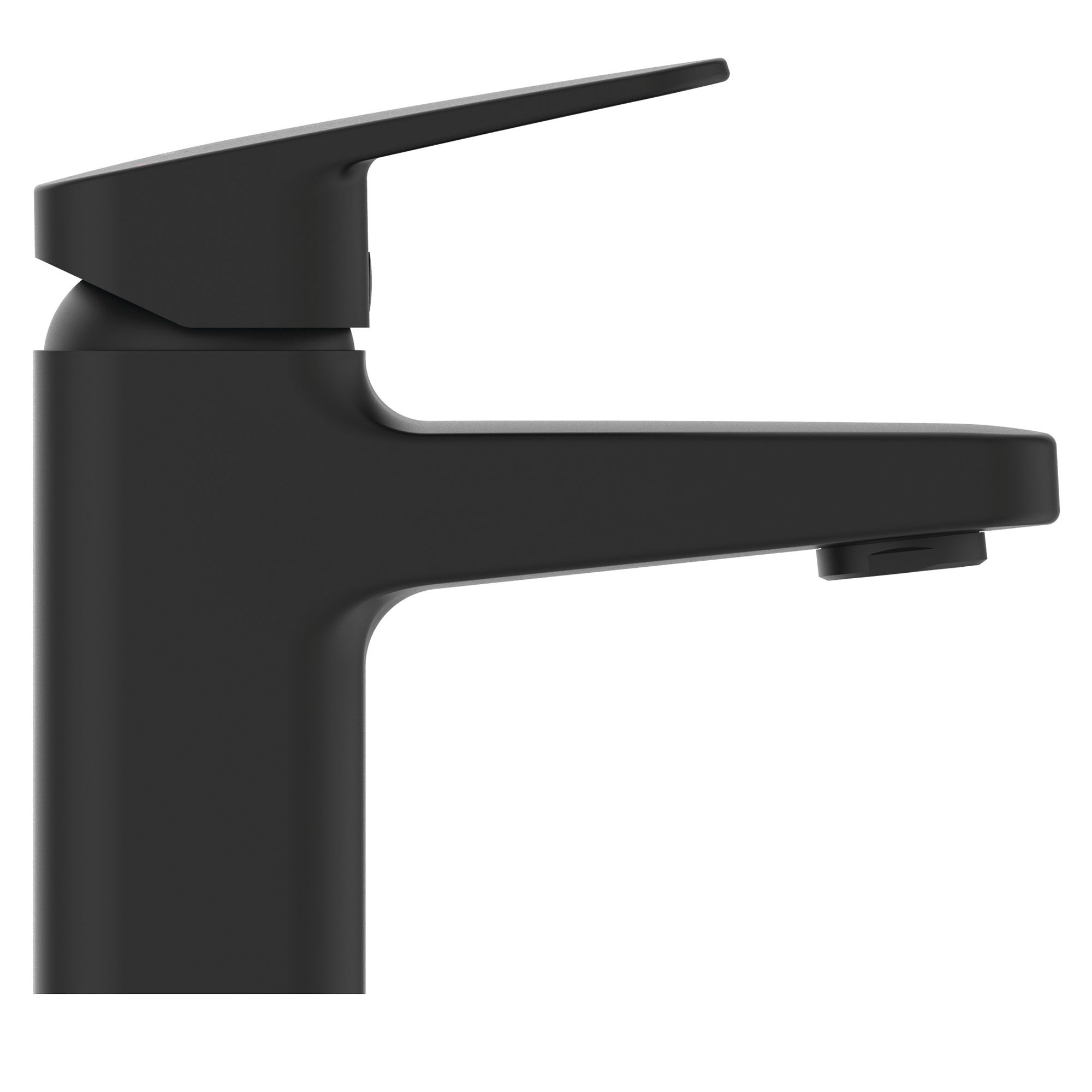 Ideal Standard Ceraplan Mini Black Square Deck-mounted Manual Basin Mono mixer Tap