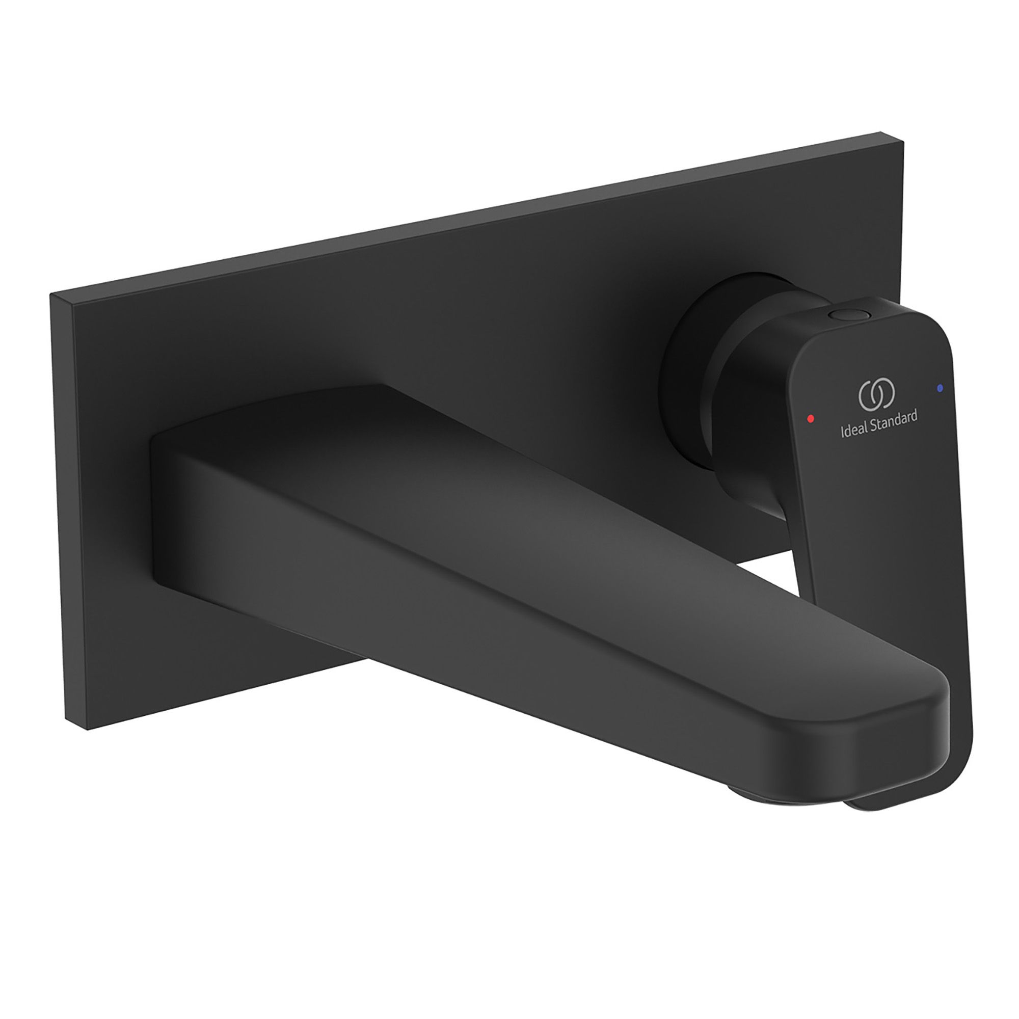 Ideal Standard Ceraplan Standard Black Square Wall-mounted Manual Wall Mixer Tap