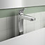 Ideal Standard Ceraplan Tall Chrome effect Square Deck-mounted Manual Basin Mono mixer Tap
