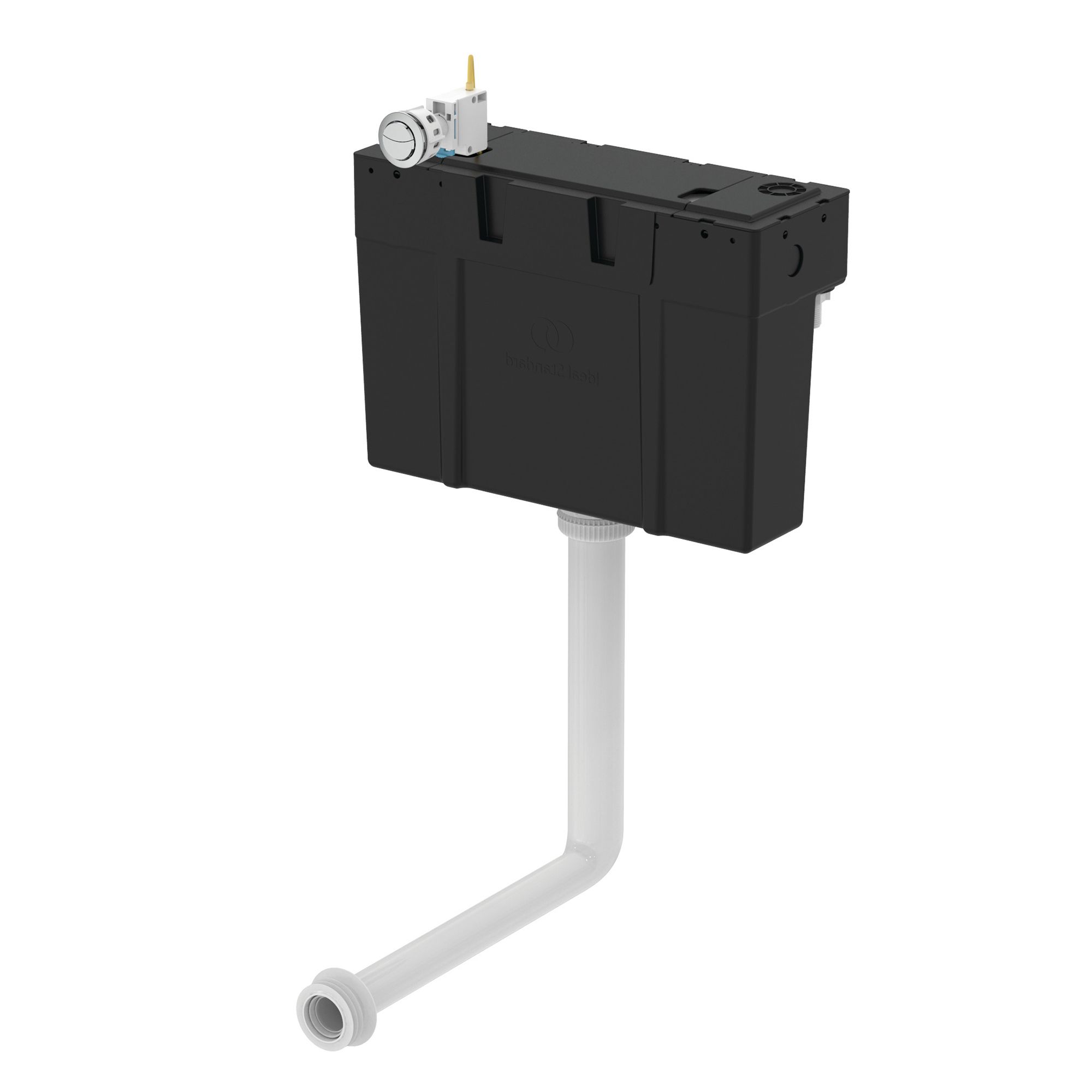 Ideal Standard Conceala Black Concealed Water-saving Cistern (H)275mm (W)15cm (D)15cm