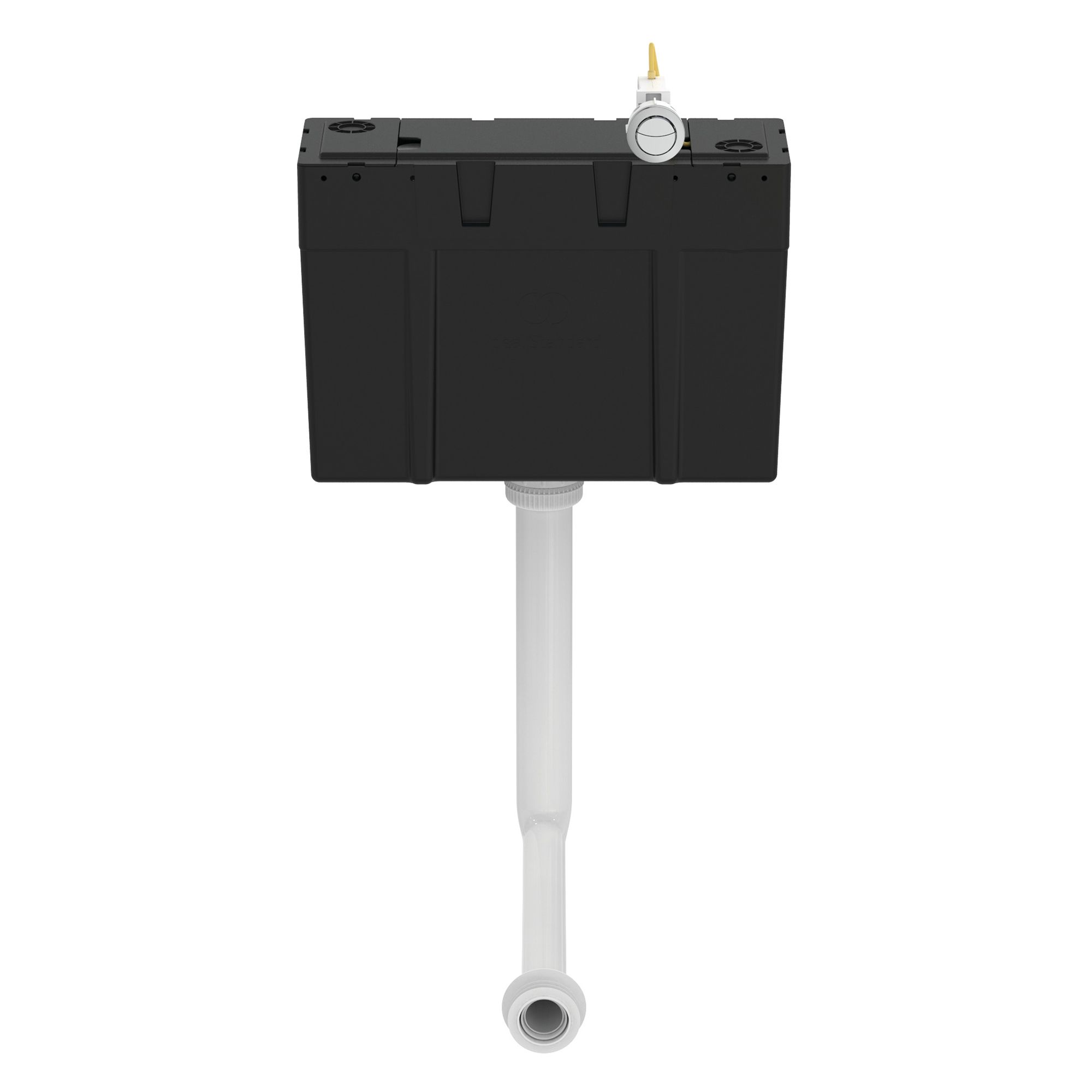 Ideal Standard Conceala Black Concealed Water-saving Cistern (H)275mm (W)15cm (D)15cm