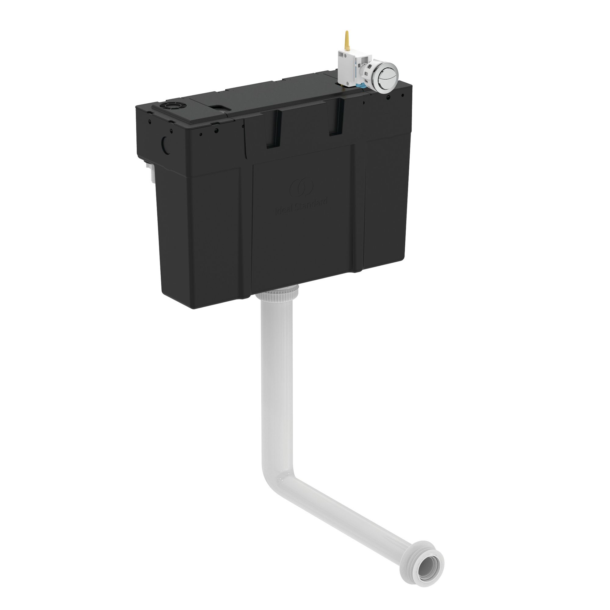 Ideal Standard Conceala Black Concealed Water-saving Cistern (H)275mm (W)15cm (D)15cm