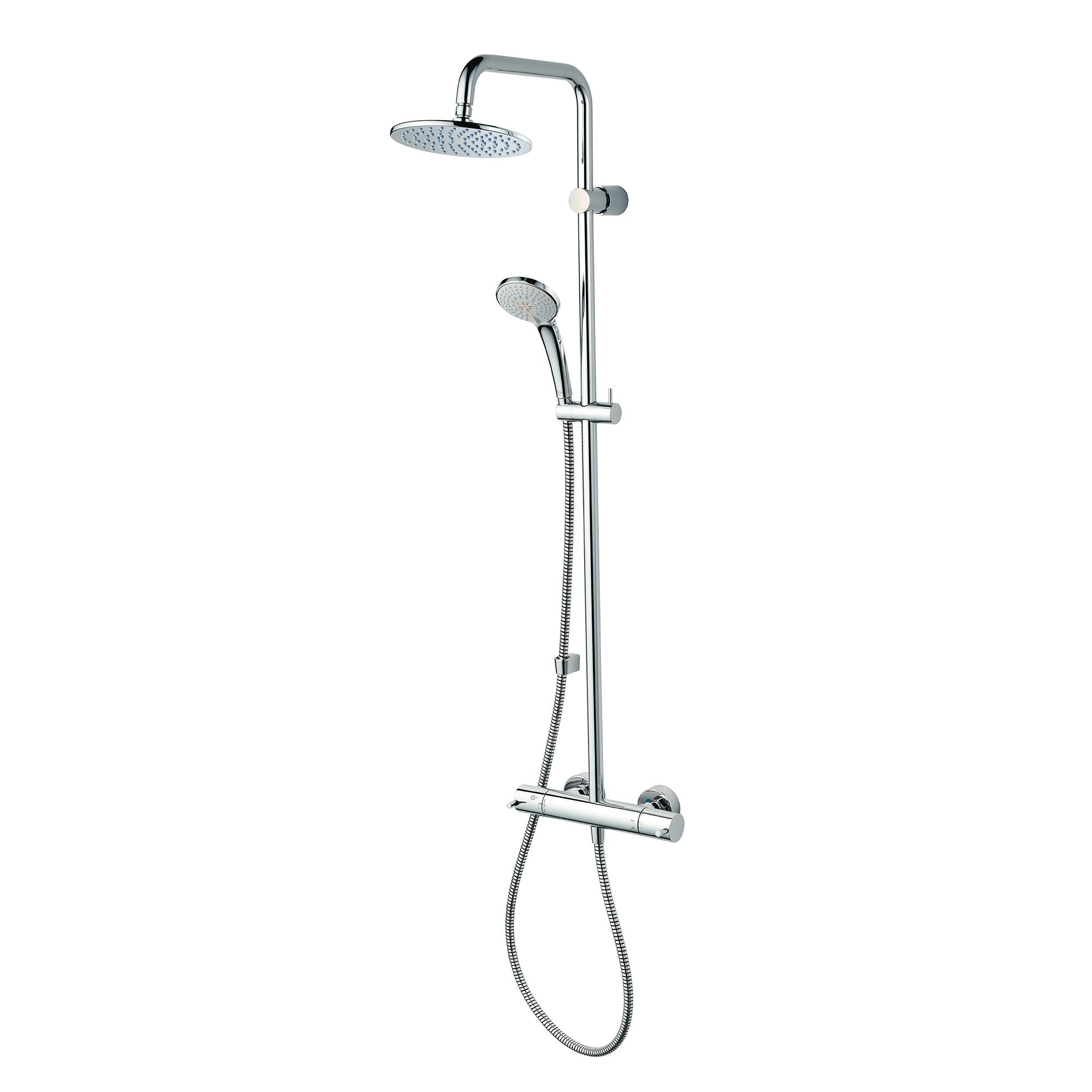 Ideal Standard Concept Freedom Chrome effect Wall-mounted Bathroom Shower Doc M Sets