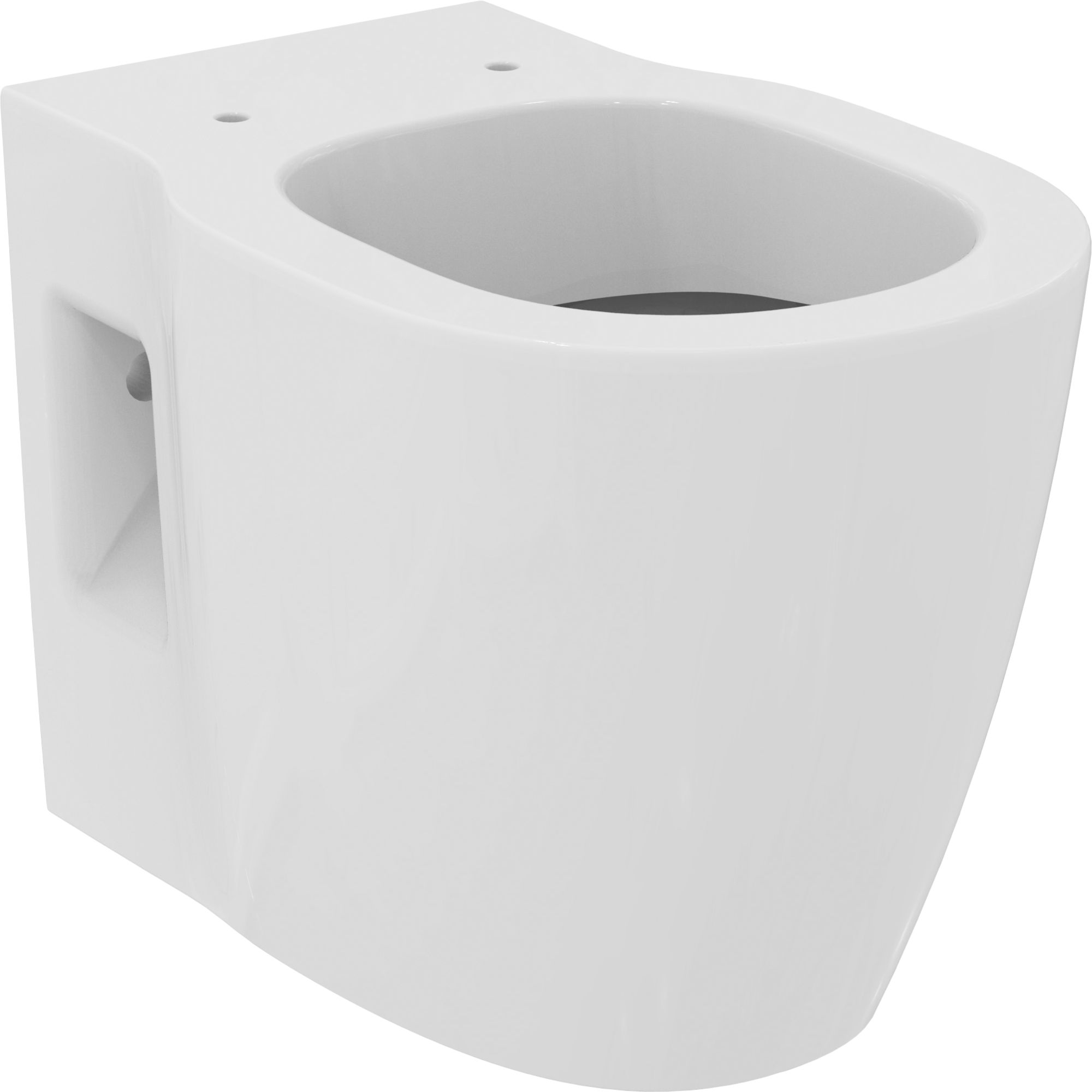 Ideal Standard Concept Freedom Comfort height White Boxed rim Wall hung Round Toilet pan with Soft close seat