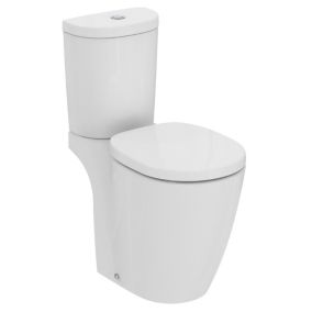Ideal Standard Concept Freedom White Standard Open back close-coupled Round Comfort height Toilet set with Soft close seat