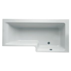 Ideal Standard Concept Space Gloss White Right-hand Easy access bath (L)1695mm (W)845mm