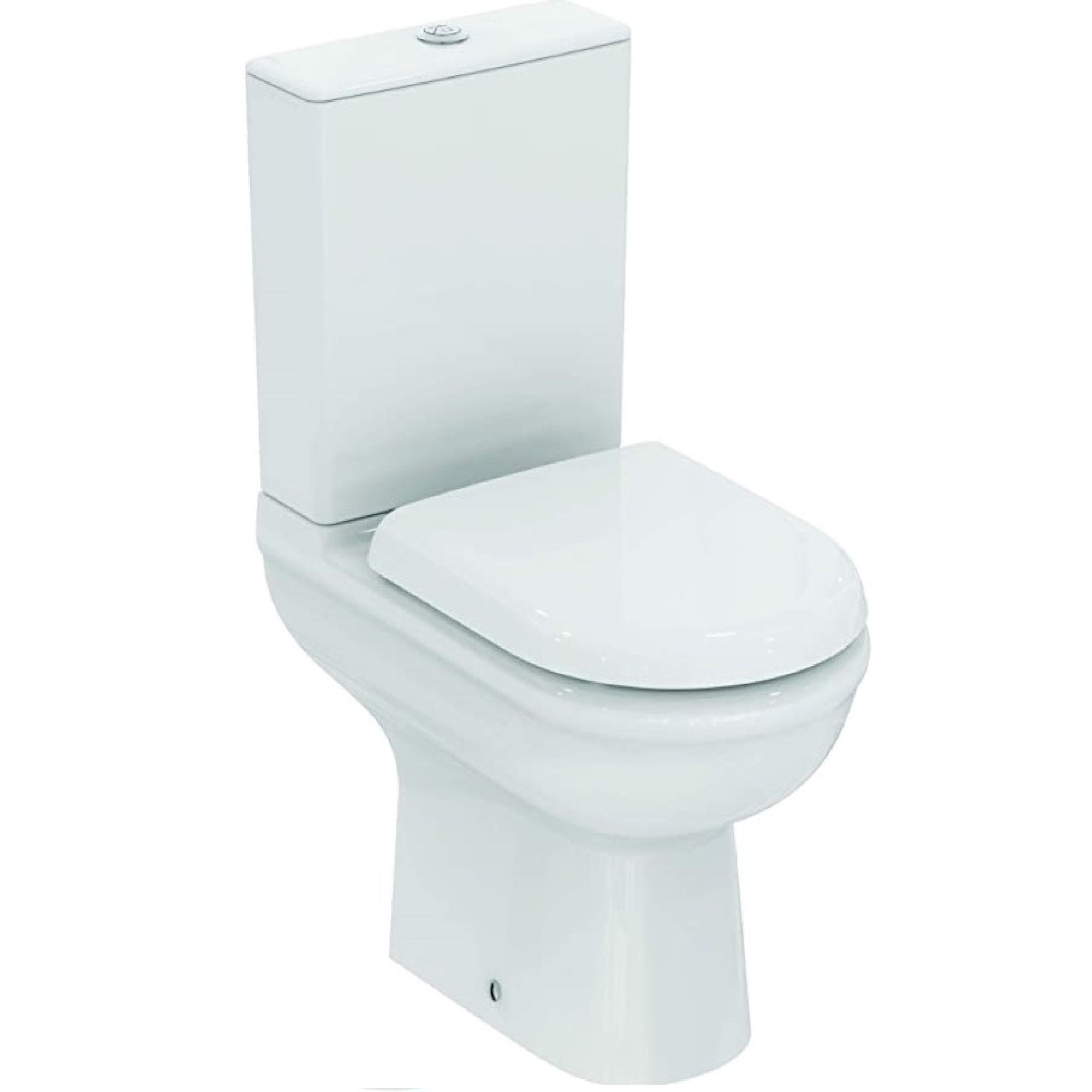 Ideal Standard Della Close Coupled Rimless Standard Toilet Cistern   Ideal Standard Della Close Coupled Rimless Standard Toilet Cistern With Soft Close Seat~5017830548560 01c