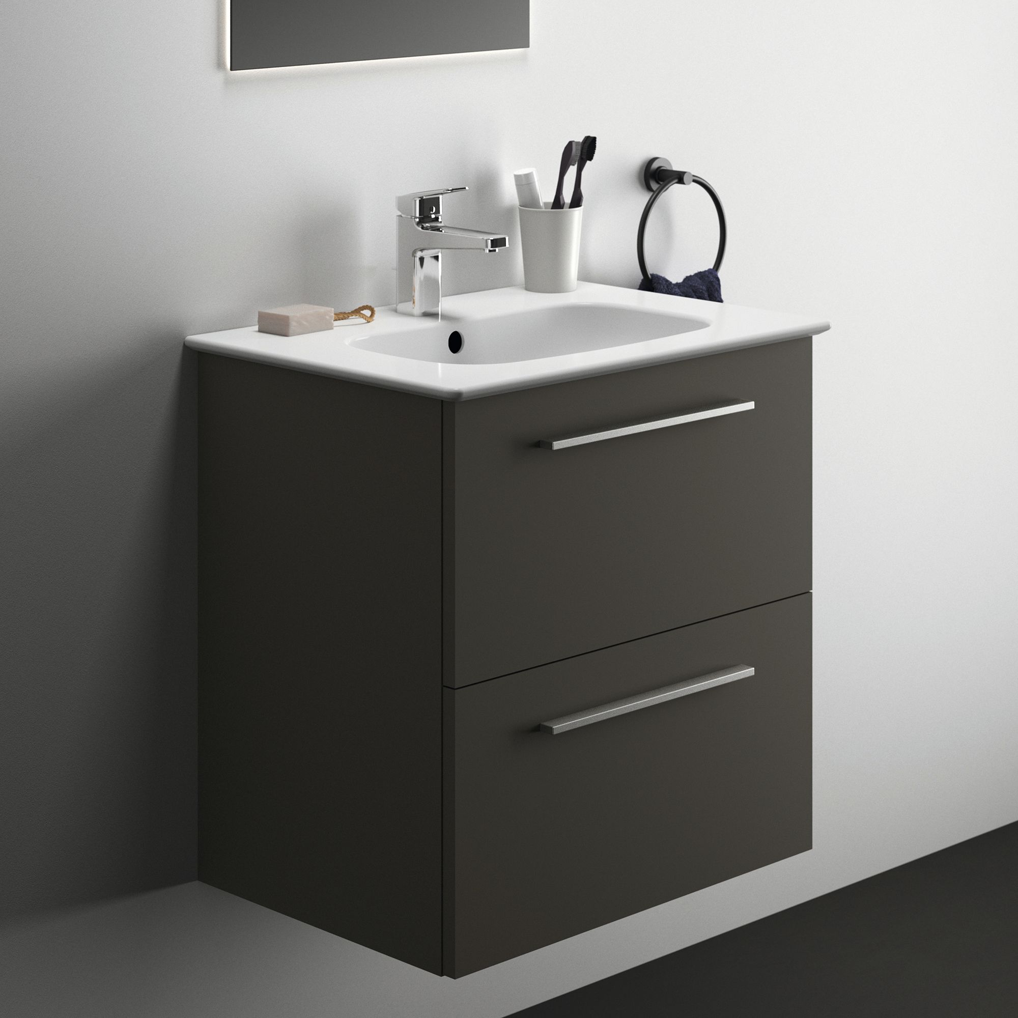 Ideal Standard i.life A Gloss White Rectangular Vanity Basin (W)60cm