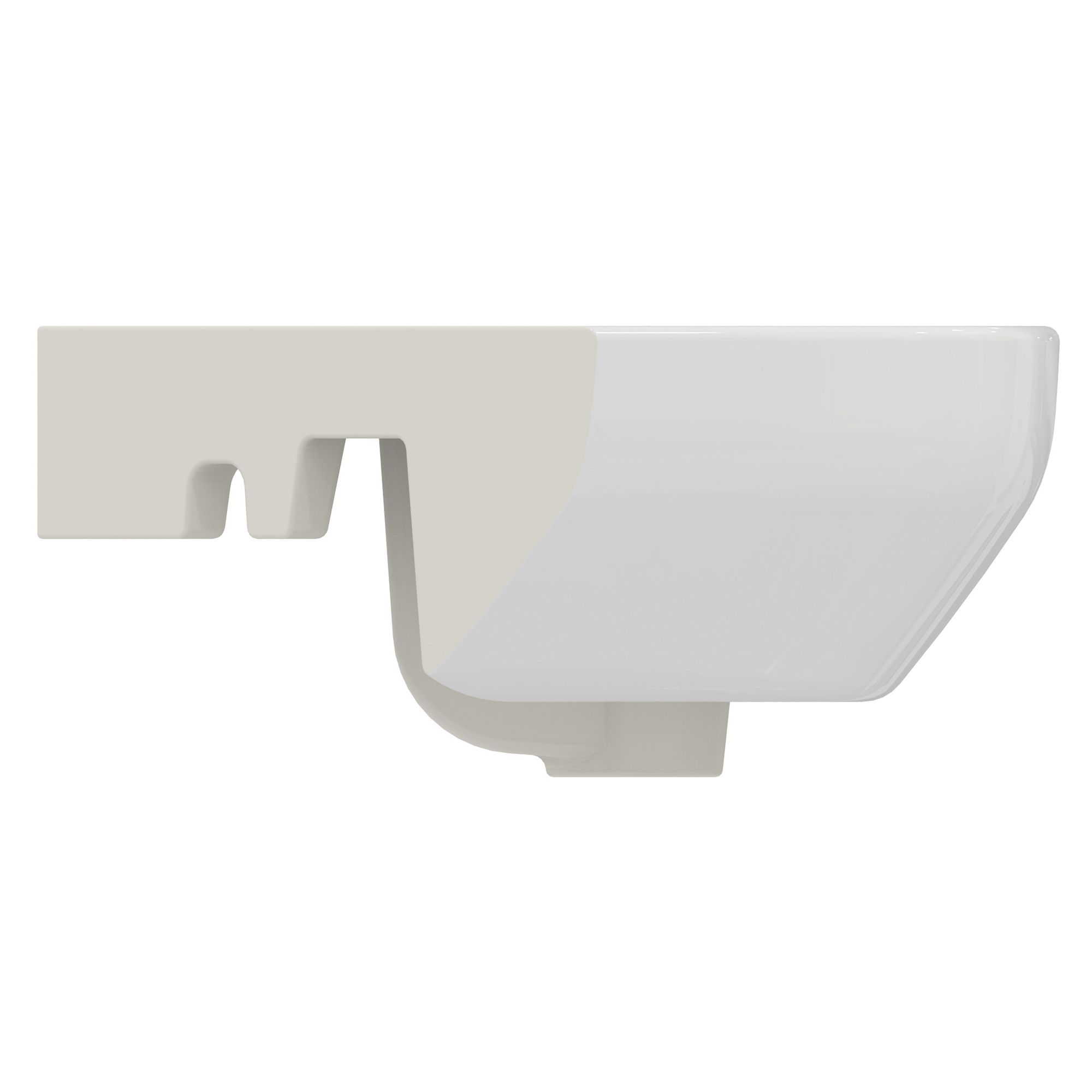Ideal Standard i.life A Gloss White Rectangular Wall-mounted Corner cloakroom Basin (W)45cm