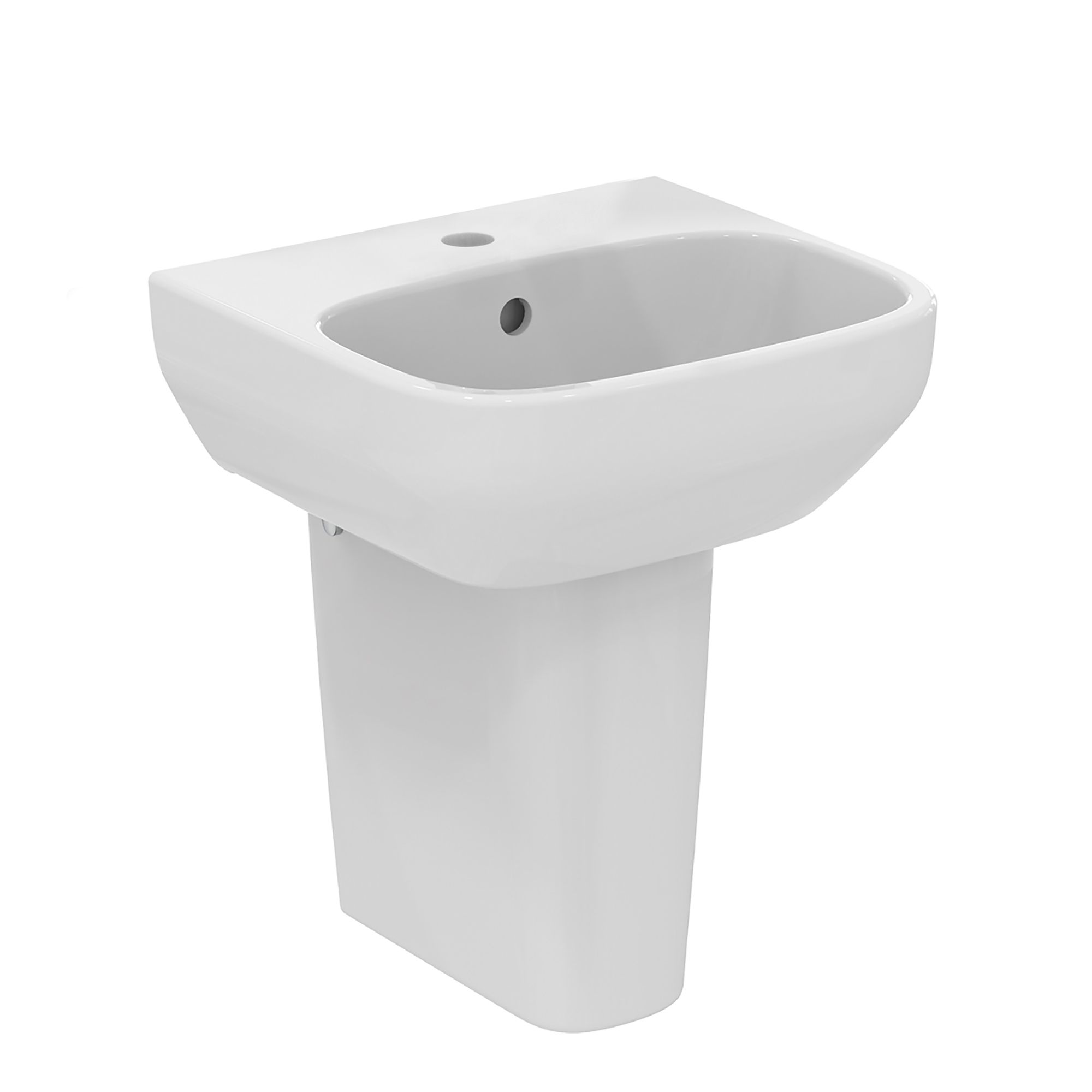 Ideal Standard Sandringham 21 White D-shaped Wall-mounted 