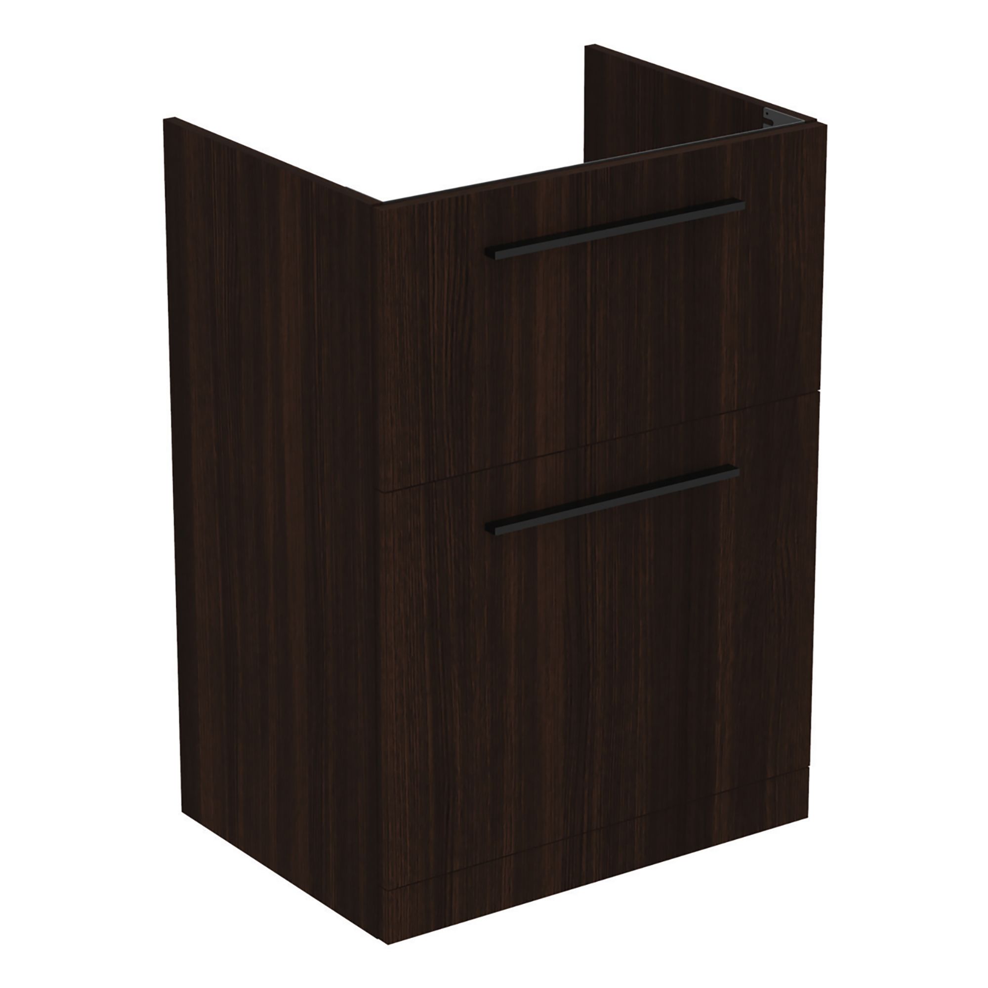 Ideal Standard i.life A Standard Coffee Brown Oak effect Freestanding Bathroom Vanity unit (H)85.3cm (W)60cm